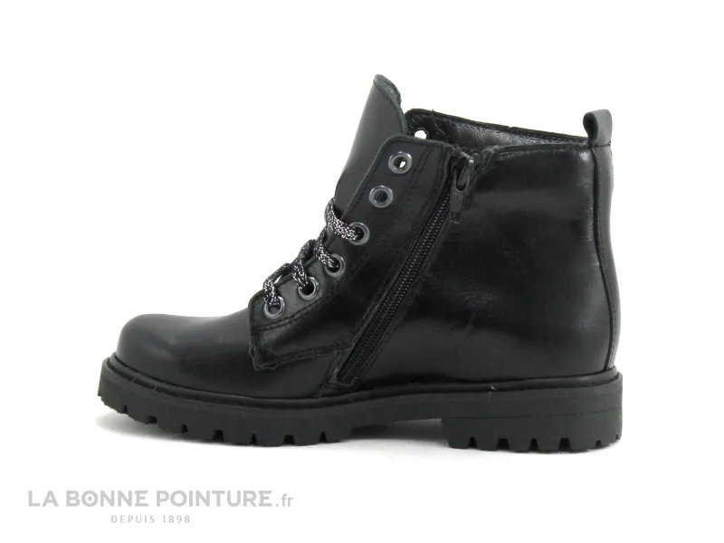 Achat chaussures Bopy Enfant Botte et Bottillon, vente Bopy STRAVA Noir - Boots mode Fille avec zip