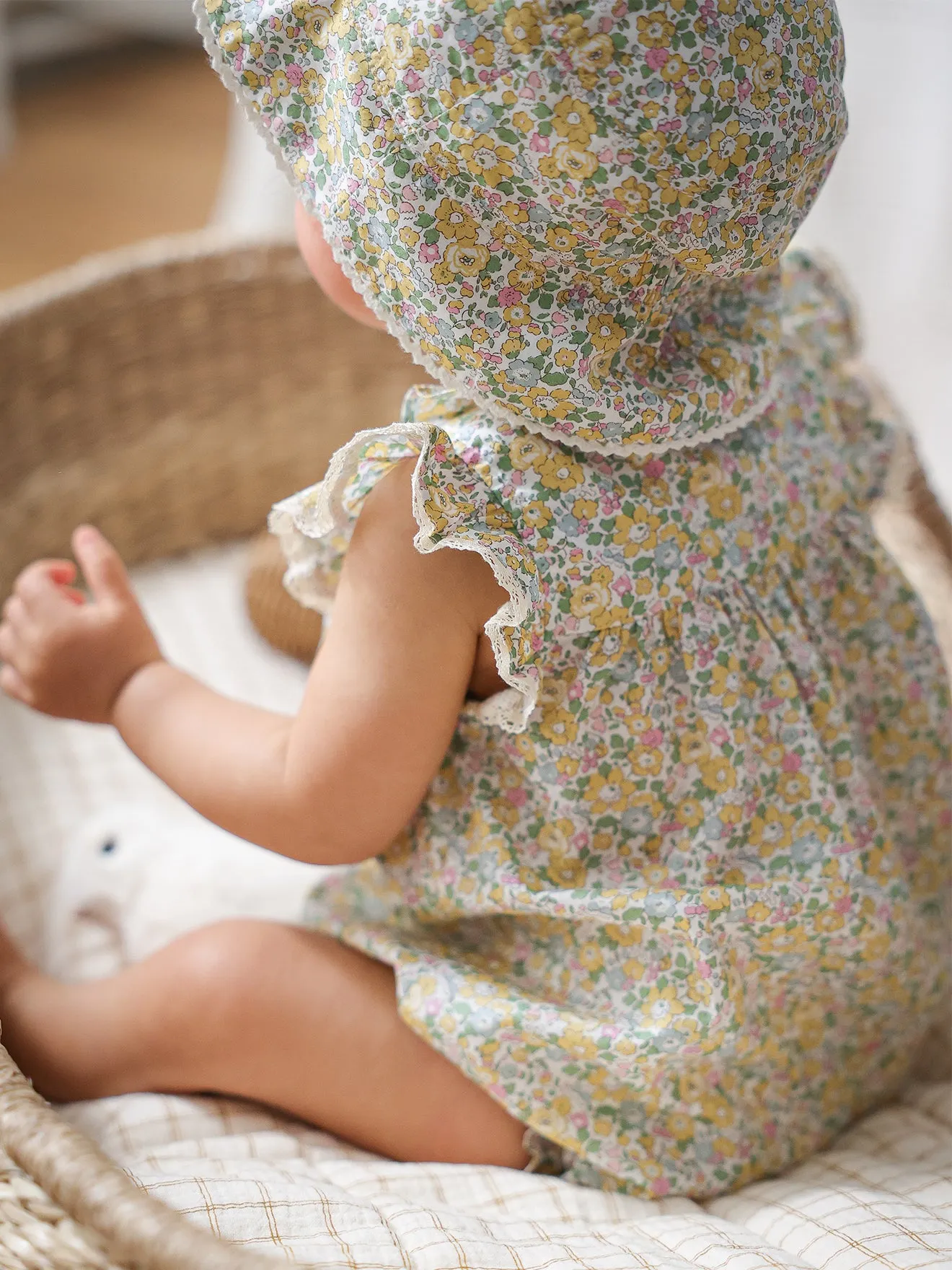 Barboteuse en tissu Liberty Bébé