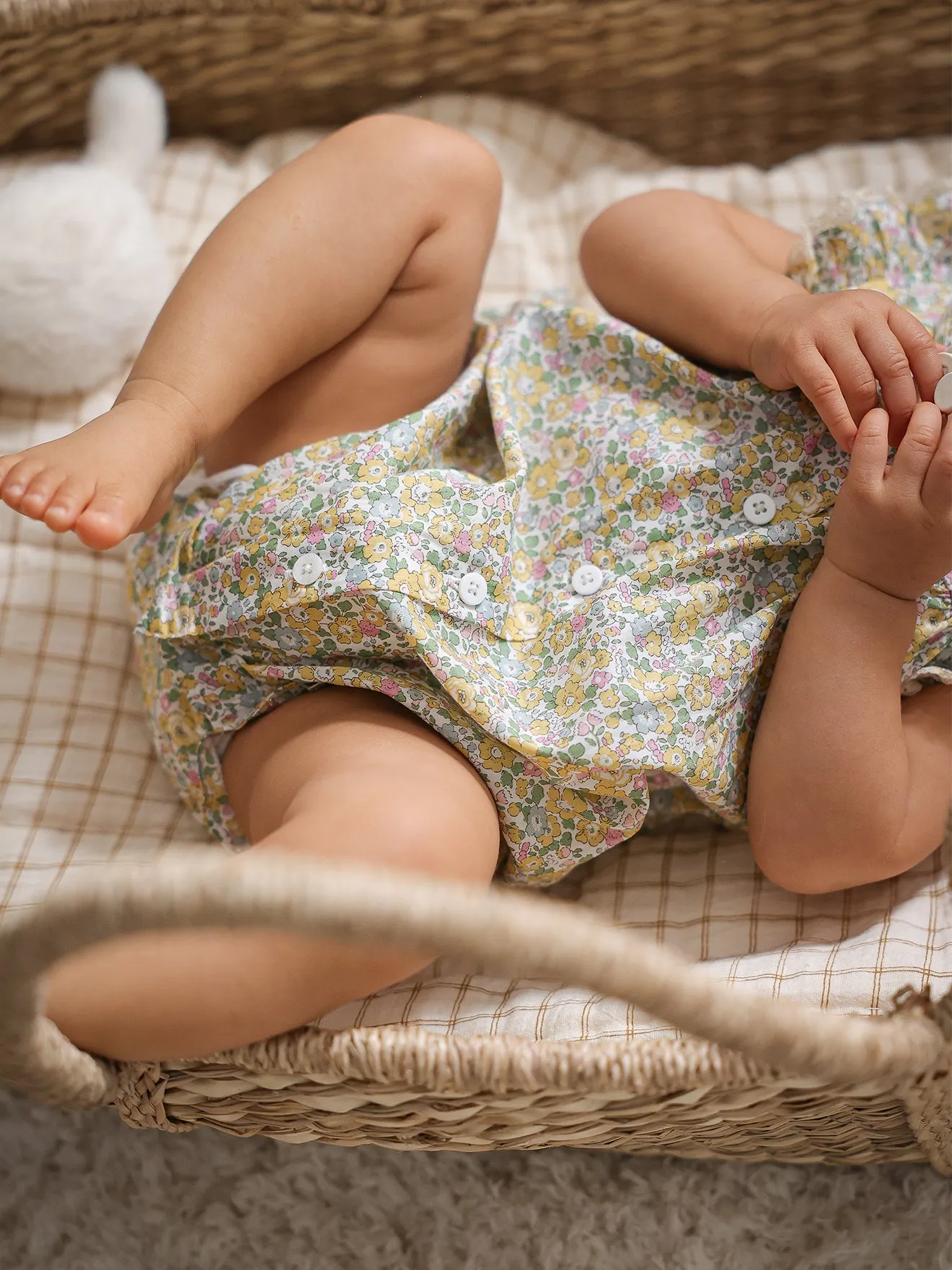 Barboteuse en tissu Liberty Bébé