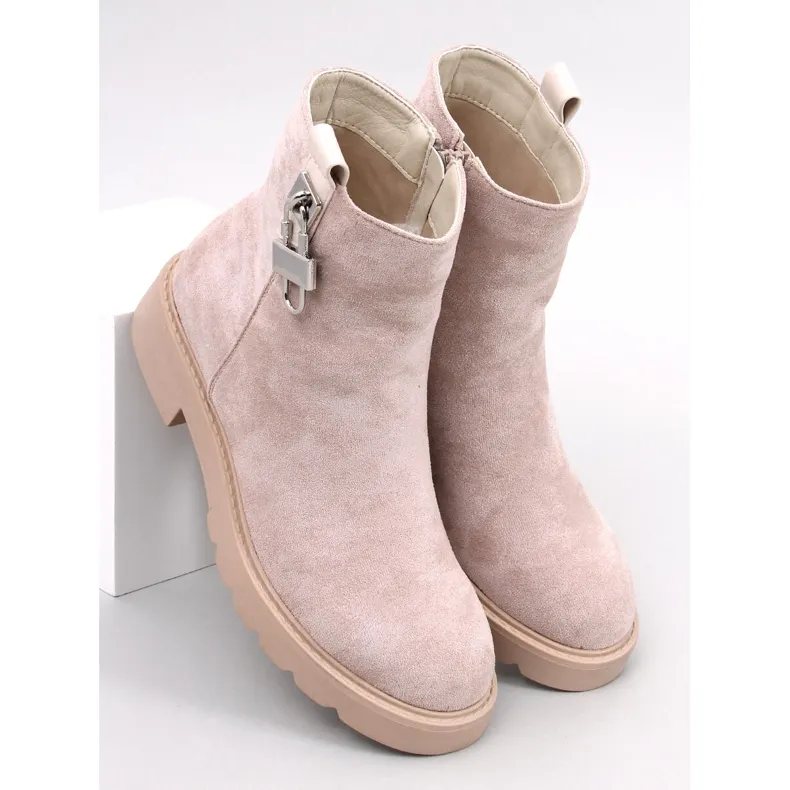 Bottines Chelsea femme Emarco beiges