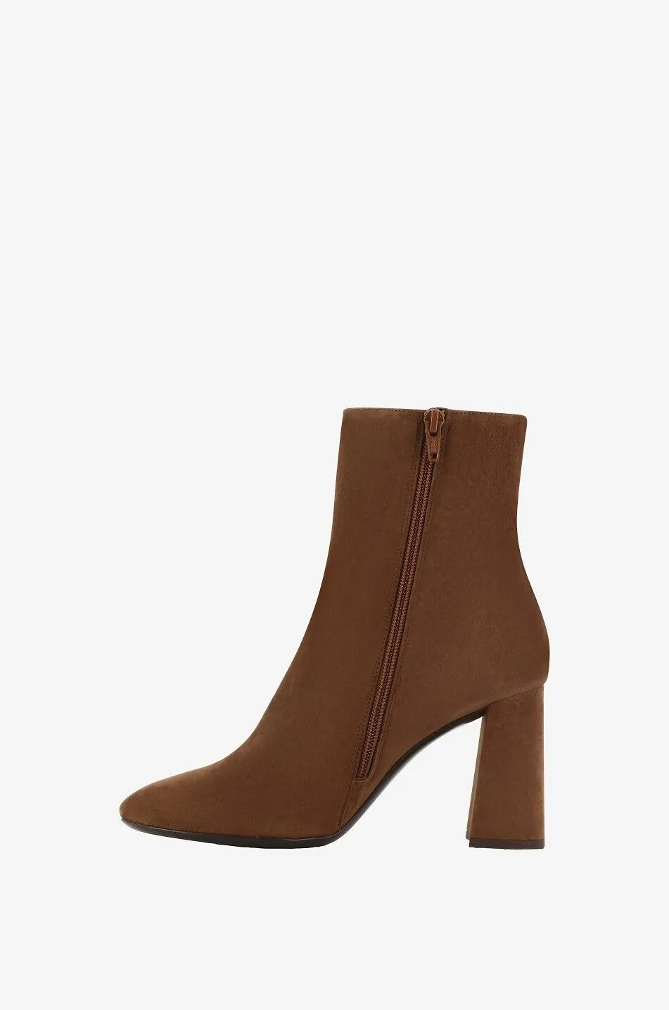 Bottines en daim à talon carré Shine 90