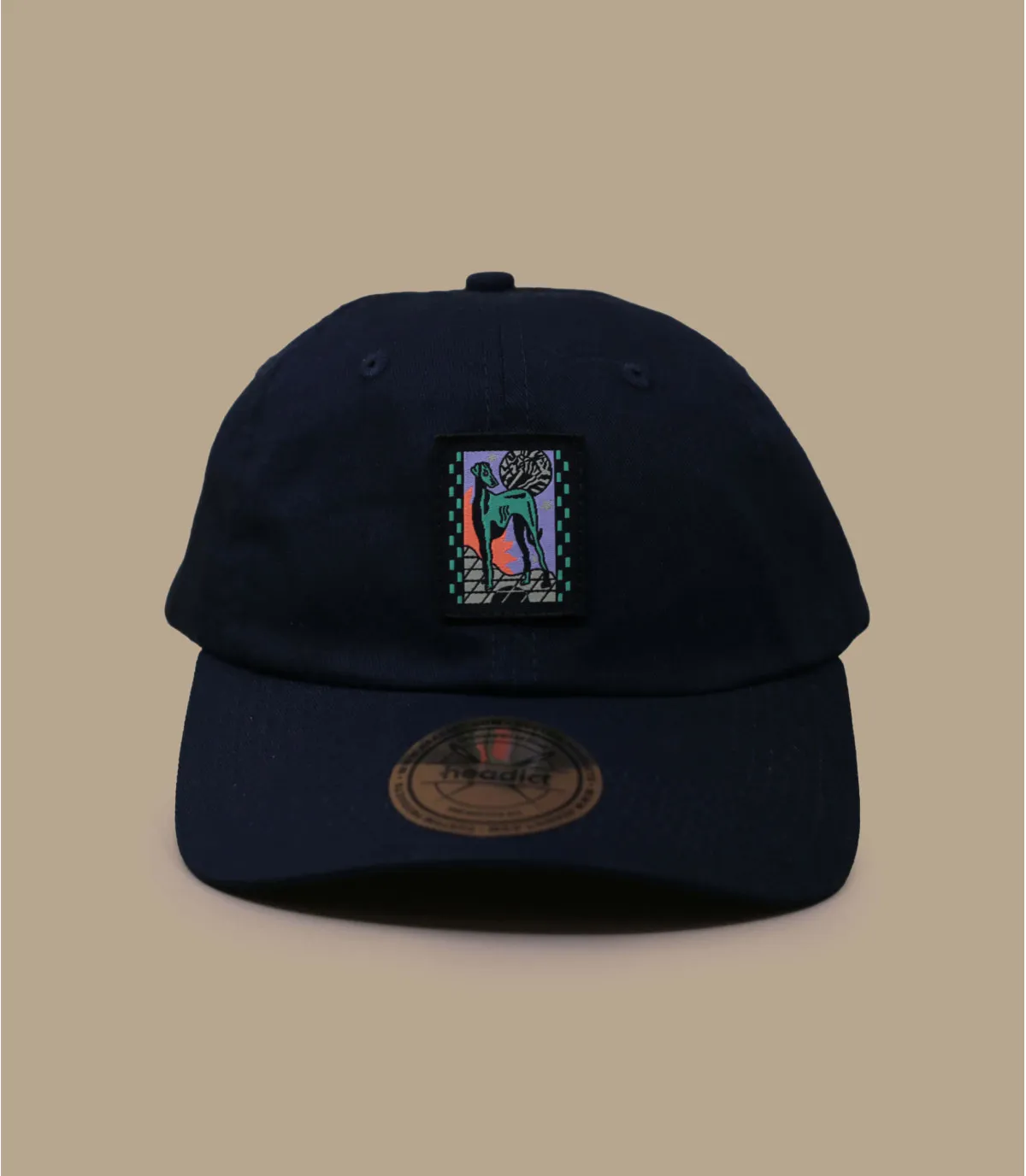 casquette chien bleu marine - Quentin Caillat Sunset Dog Dad Hat navy : Headict