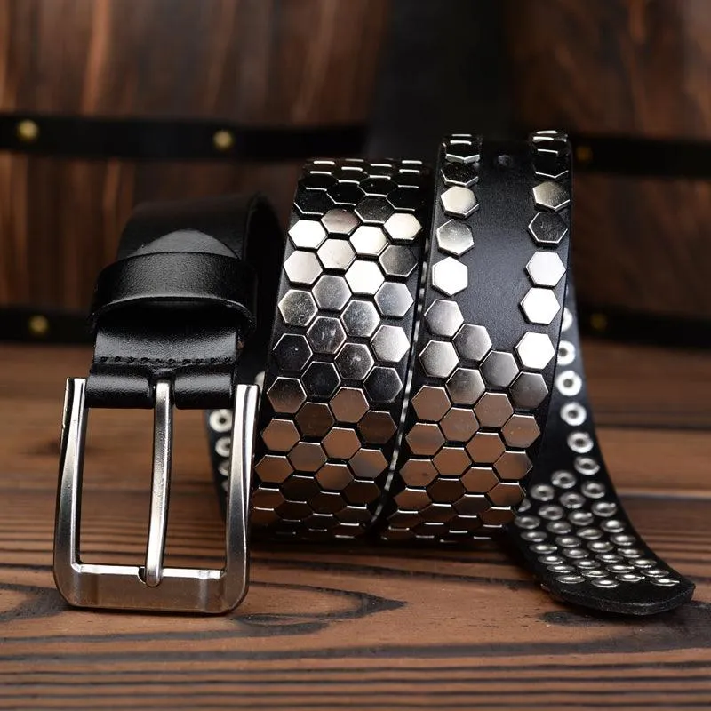 Ceinture Cloutée pour Femme ou Homme, modèle Osonia