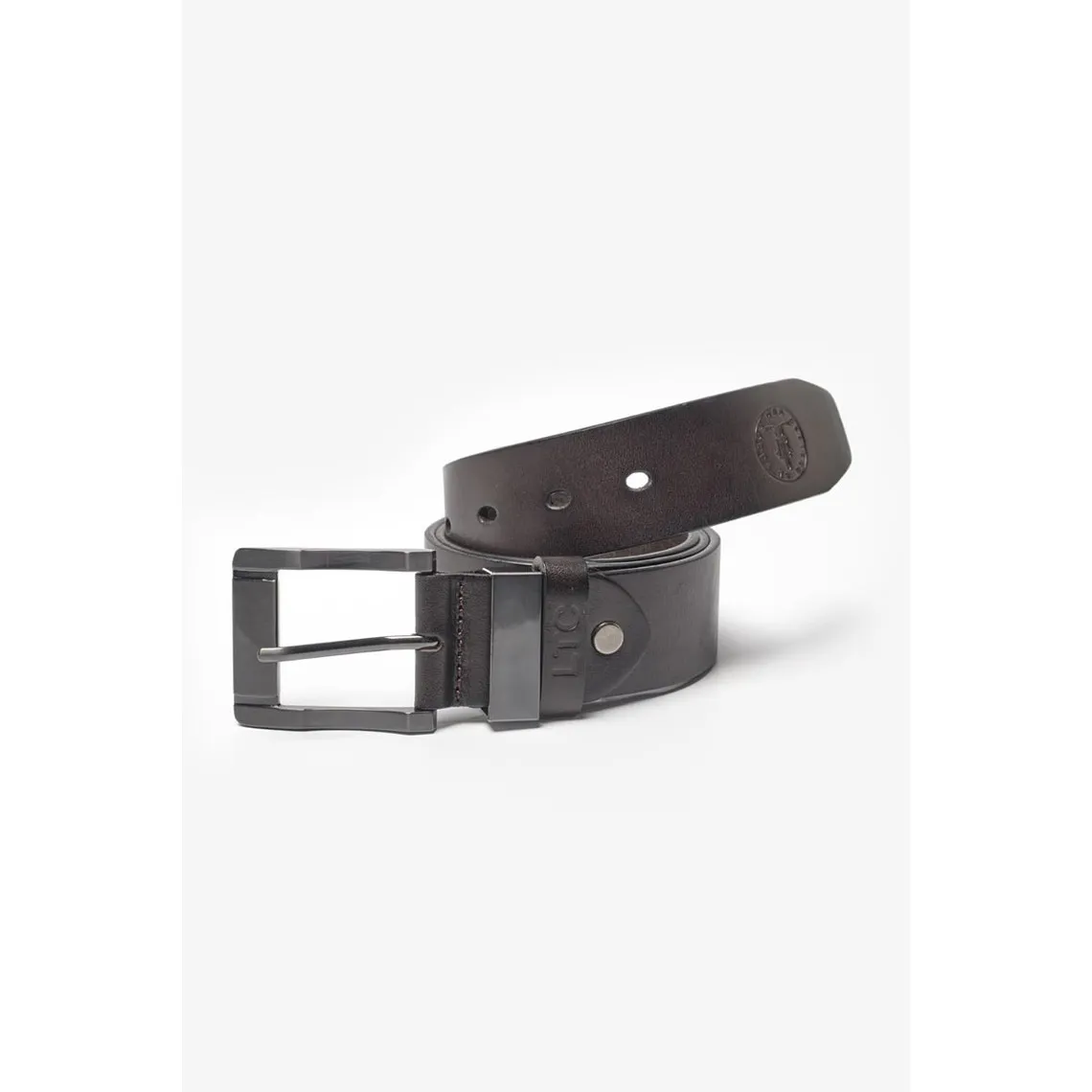 Ceinture en cuir PEGAS marron Le Temps des Cerises - Ceinture & bretelle Homme sur MenCorner