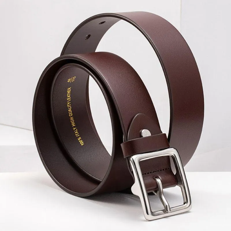 Ceinture grande taille femme ou homme, en cuir pleine fleur, modèle Nereo