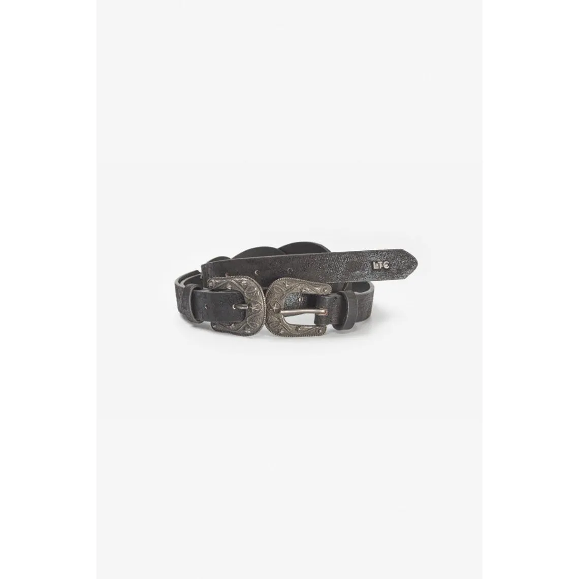 Ceinture LORIA noir en cuir Jade | 3 Suisses