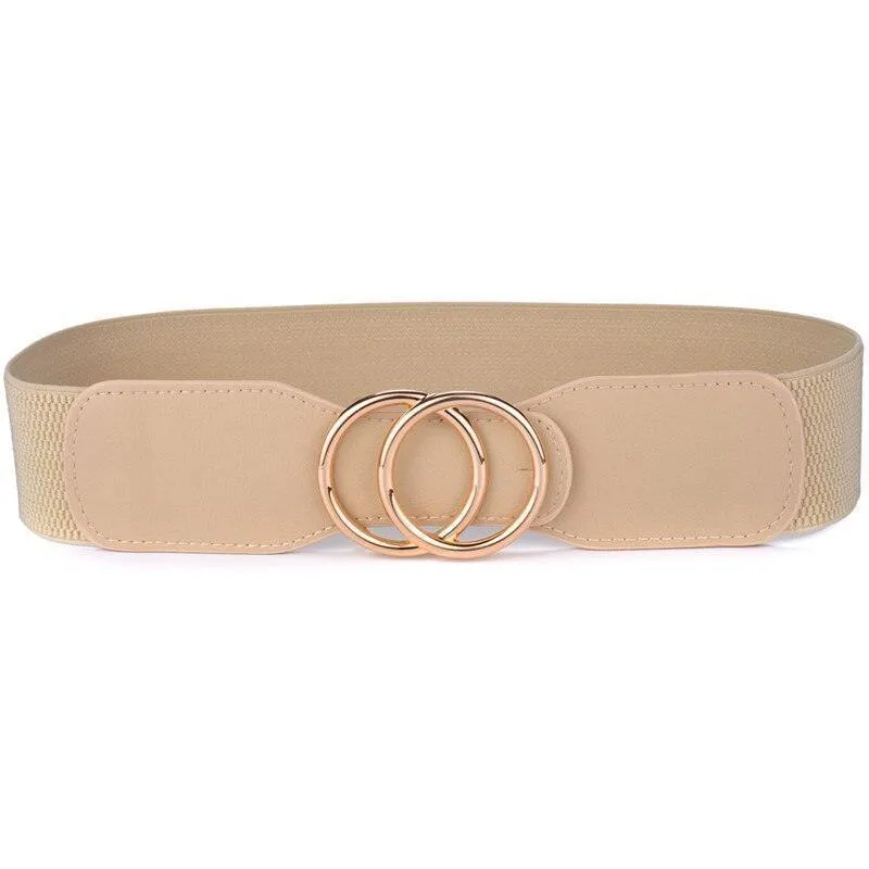 Ceinture élastique taille haute, pour femme, modèle Kamilla