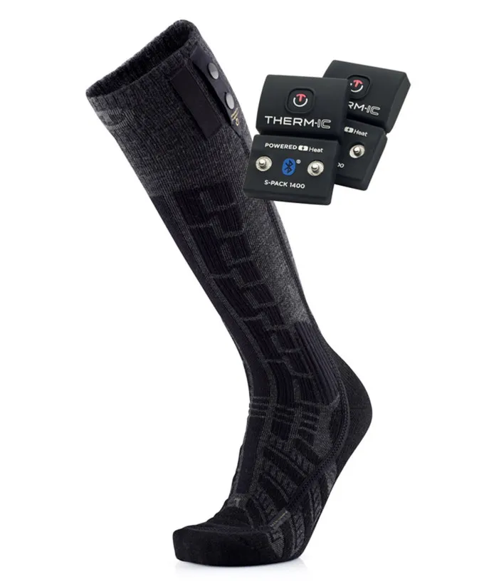 Chaussettes de ski Chauffantes Therm-ic Comfort S.E.T socks + Batterie 1400B