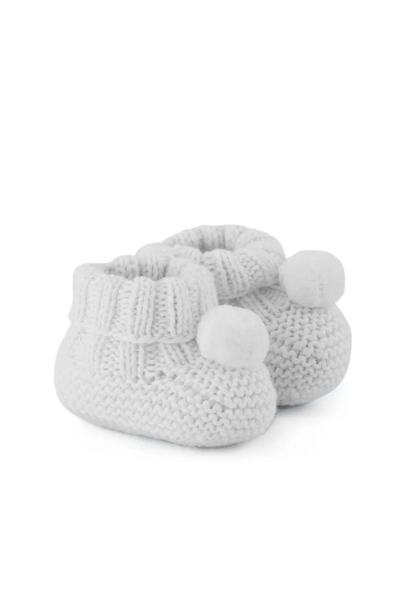Chaussons en maille ajourée gris unisexe - Tartine et Chocolat -