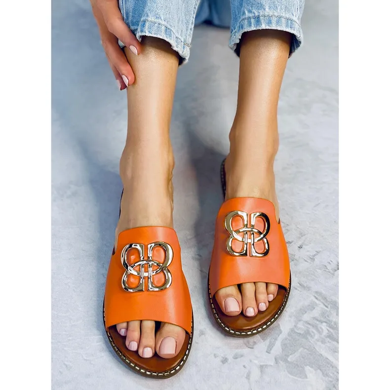 Chaussons femme Ebony Orange