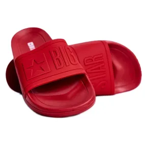 Chaussons Homme Big Star Caoutchouc Rouge DD174689
