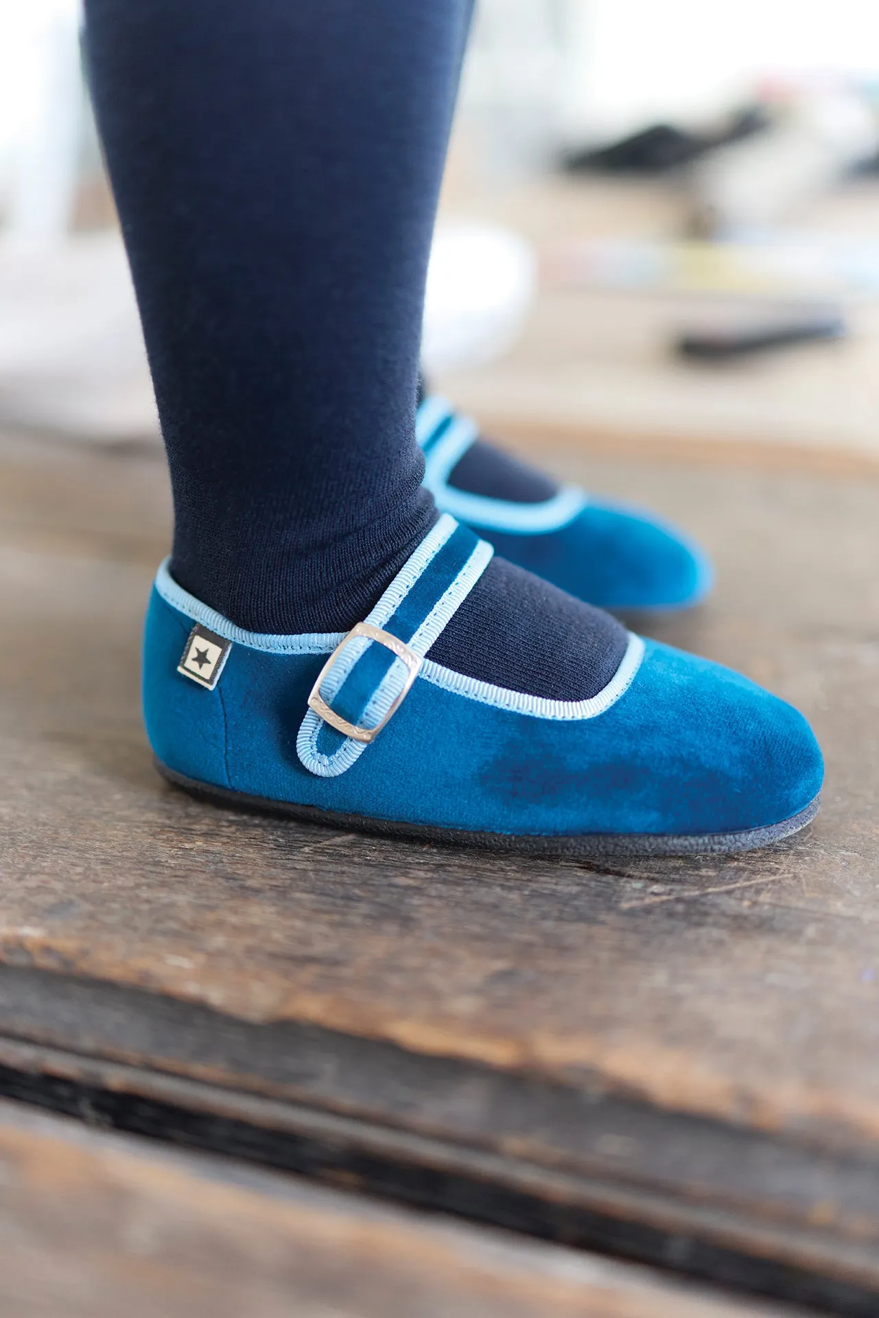 Chaussons - Jane bleu