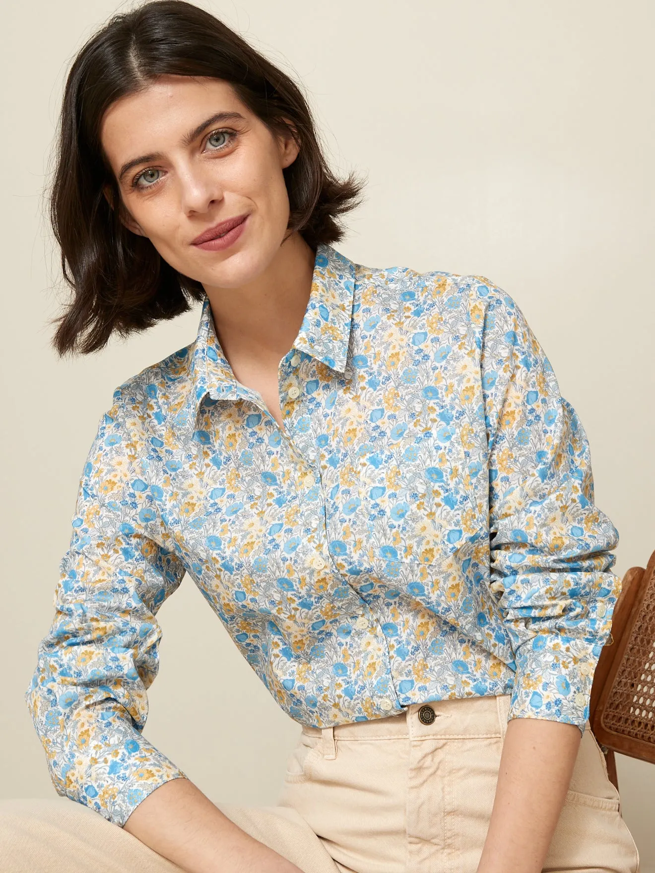 Chemise femme - Tissu Liberty Florence May
