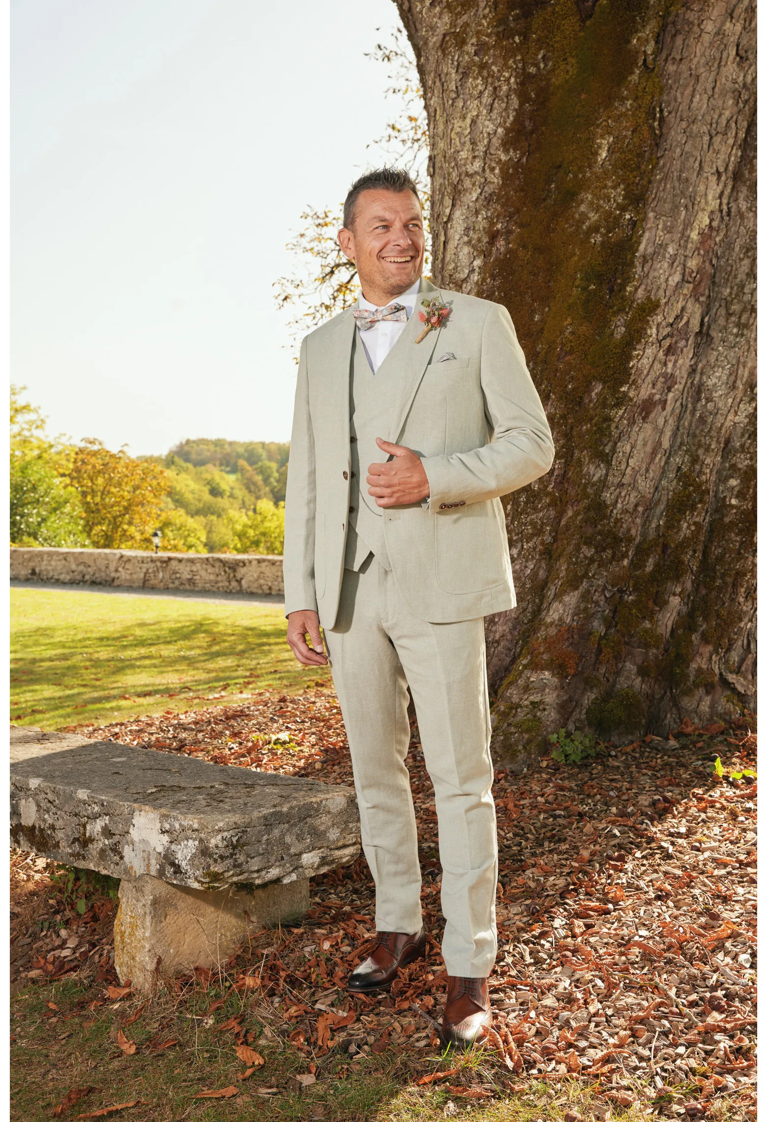 Costume GIORGIO vert Taille 44 Couleur Vert