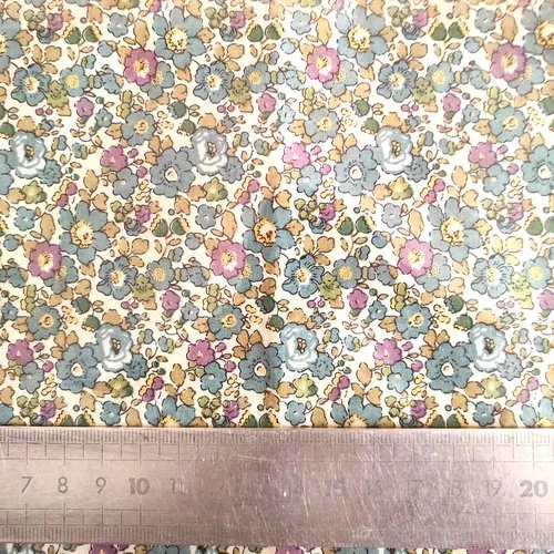 Coupon tissu 100 x 58 cm liberty betsy  pistache