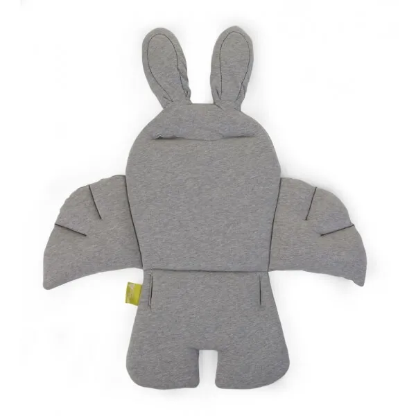 Coussin chaise haute bébé universel Lapin Jersey Gris