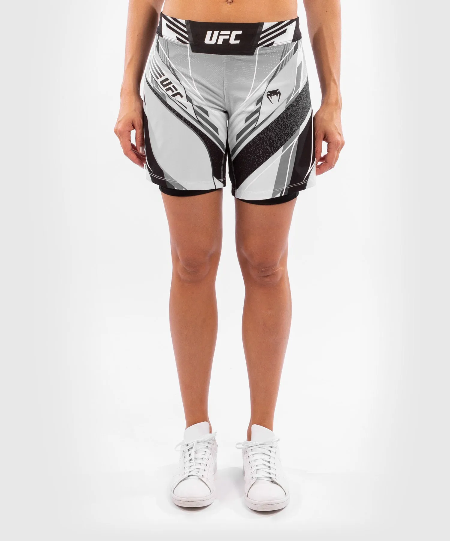 Fightshort Femme UFC Venum Authentic Fight Night - Coupe Longue - Blanc