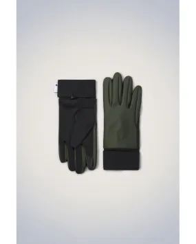 Gants GLOVES W1T1 GREEN - Rains | Chez Maman Rouen