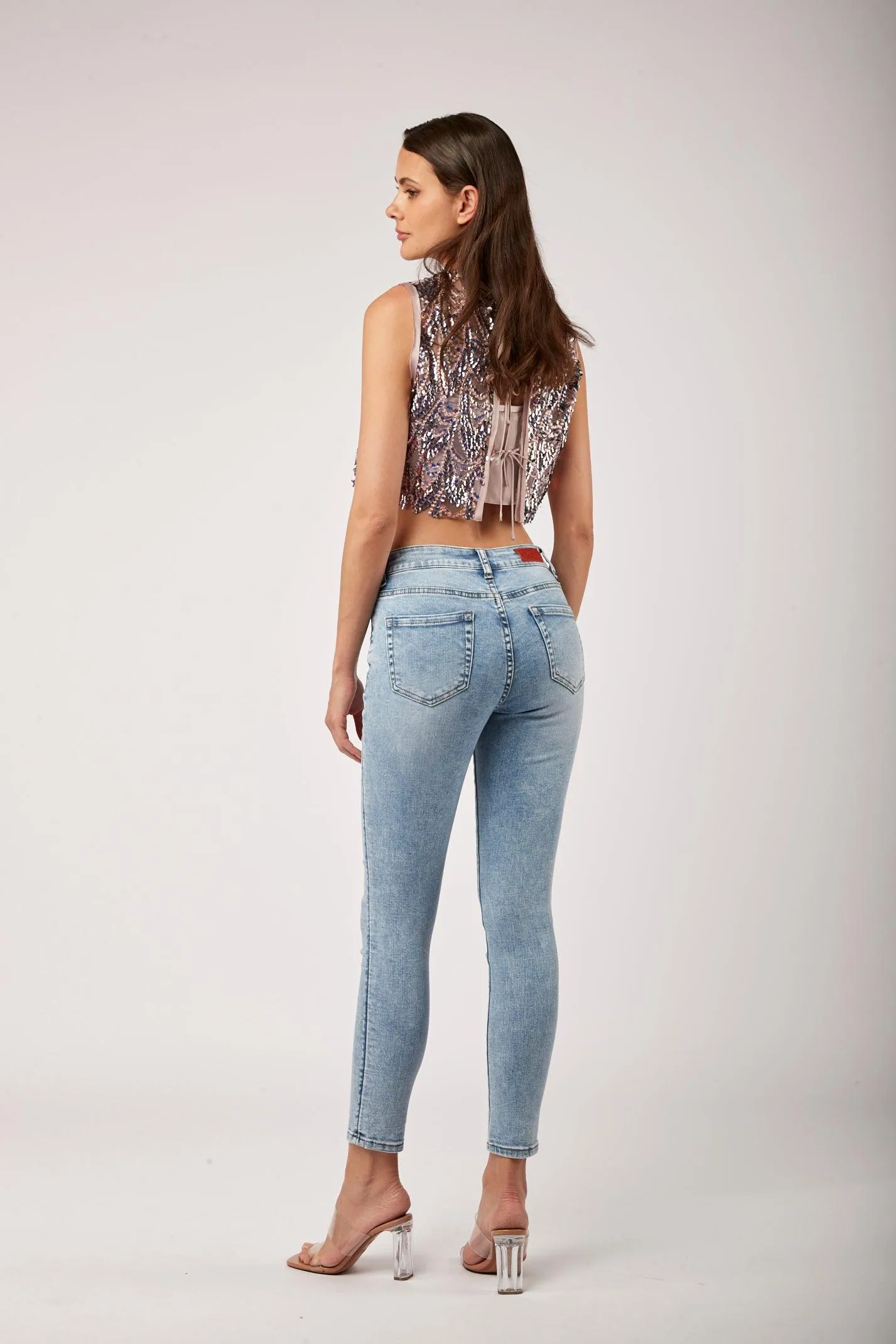 Jean détail poche diamanté - Judi