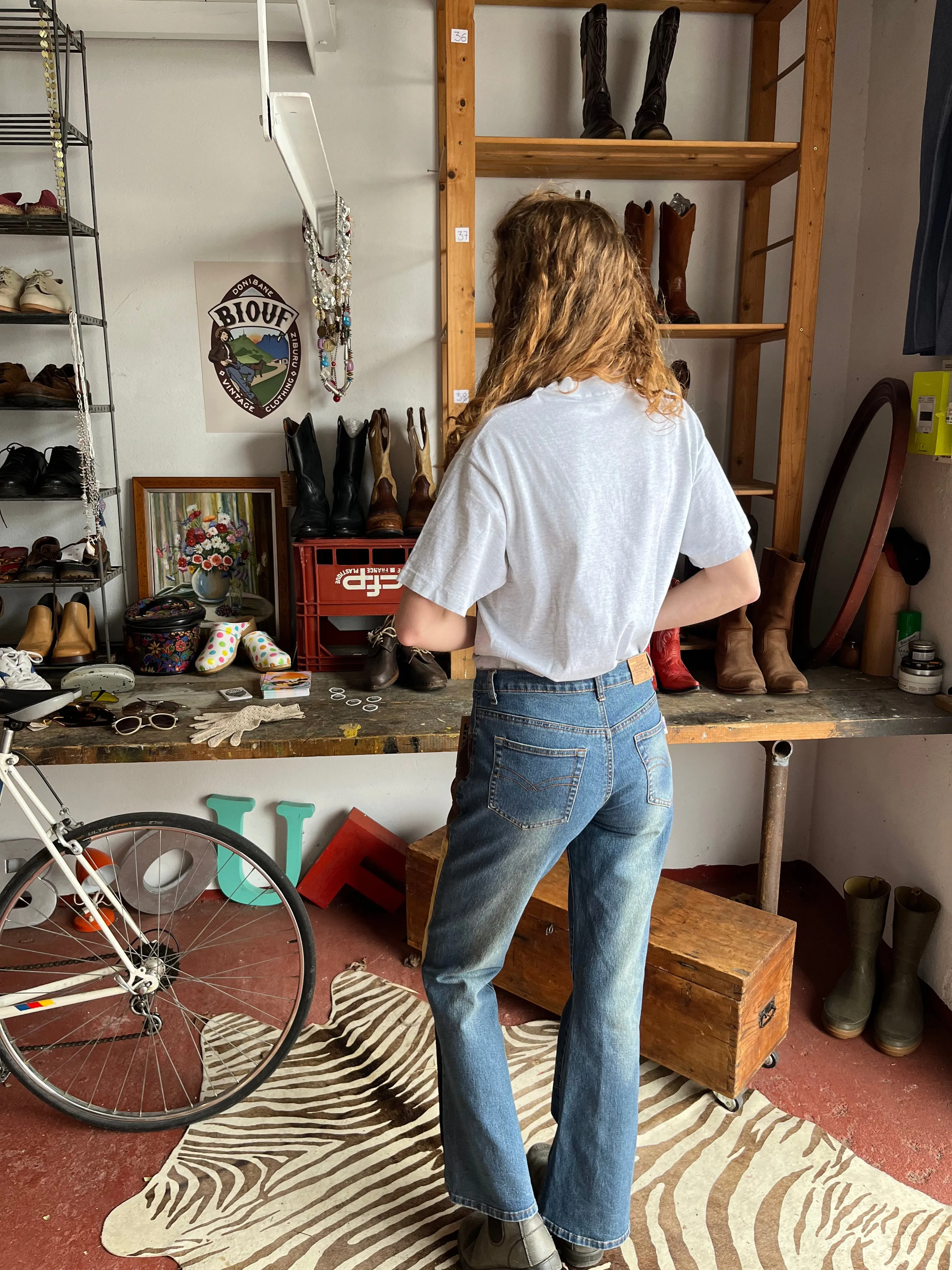 Jean velours ctelé 90s T.38♀