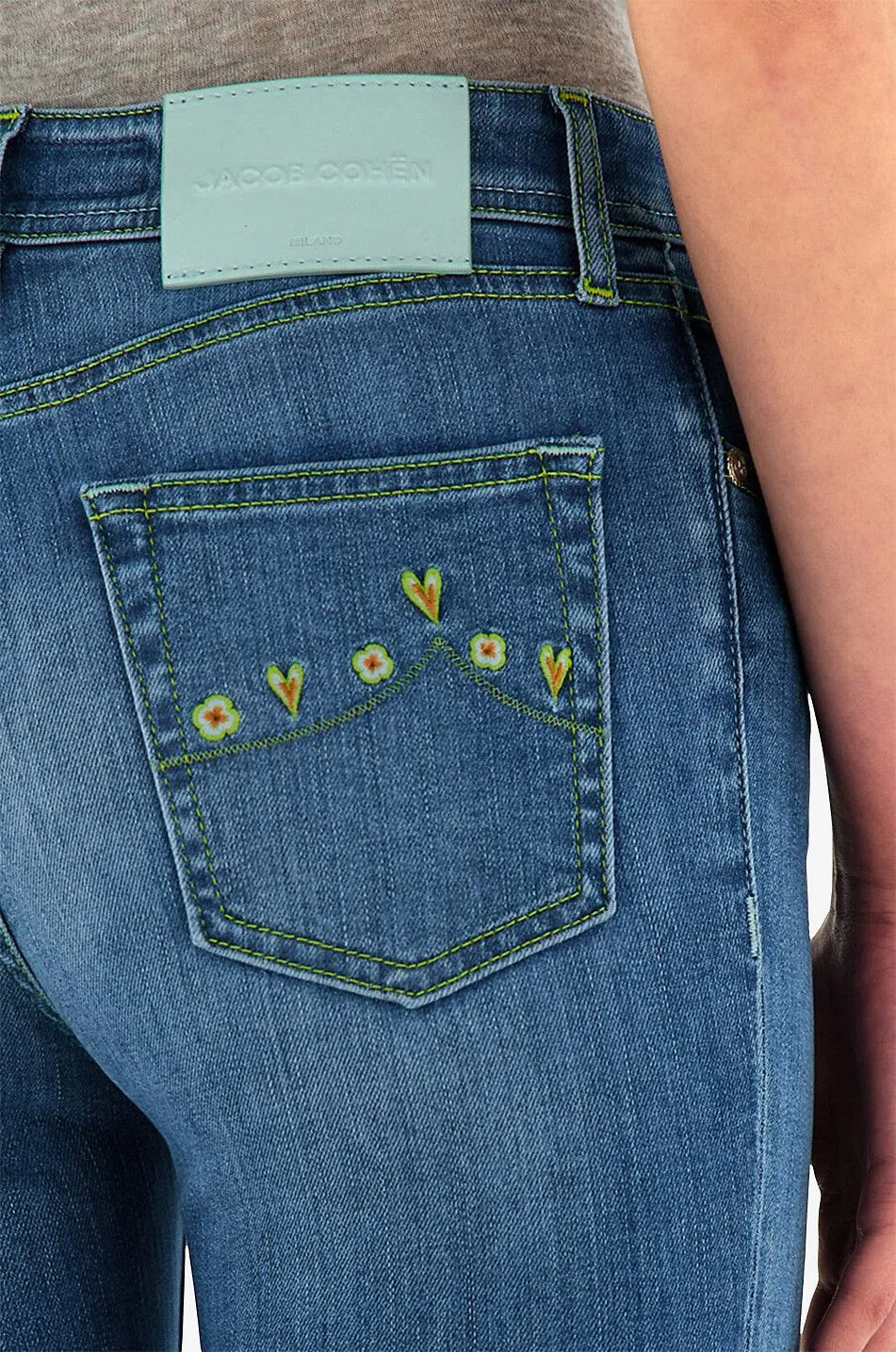 Jean évasé raccourci délavé Victoria Crop Flare