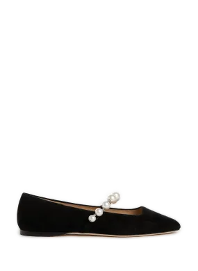 JIMMY CHOO  Ballerines Ade suédées - Noir