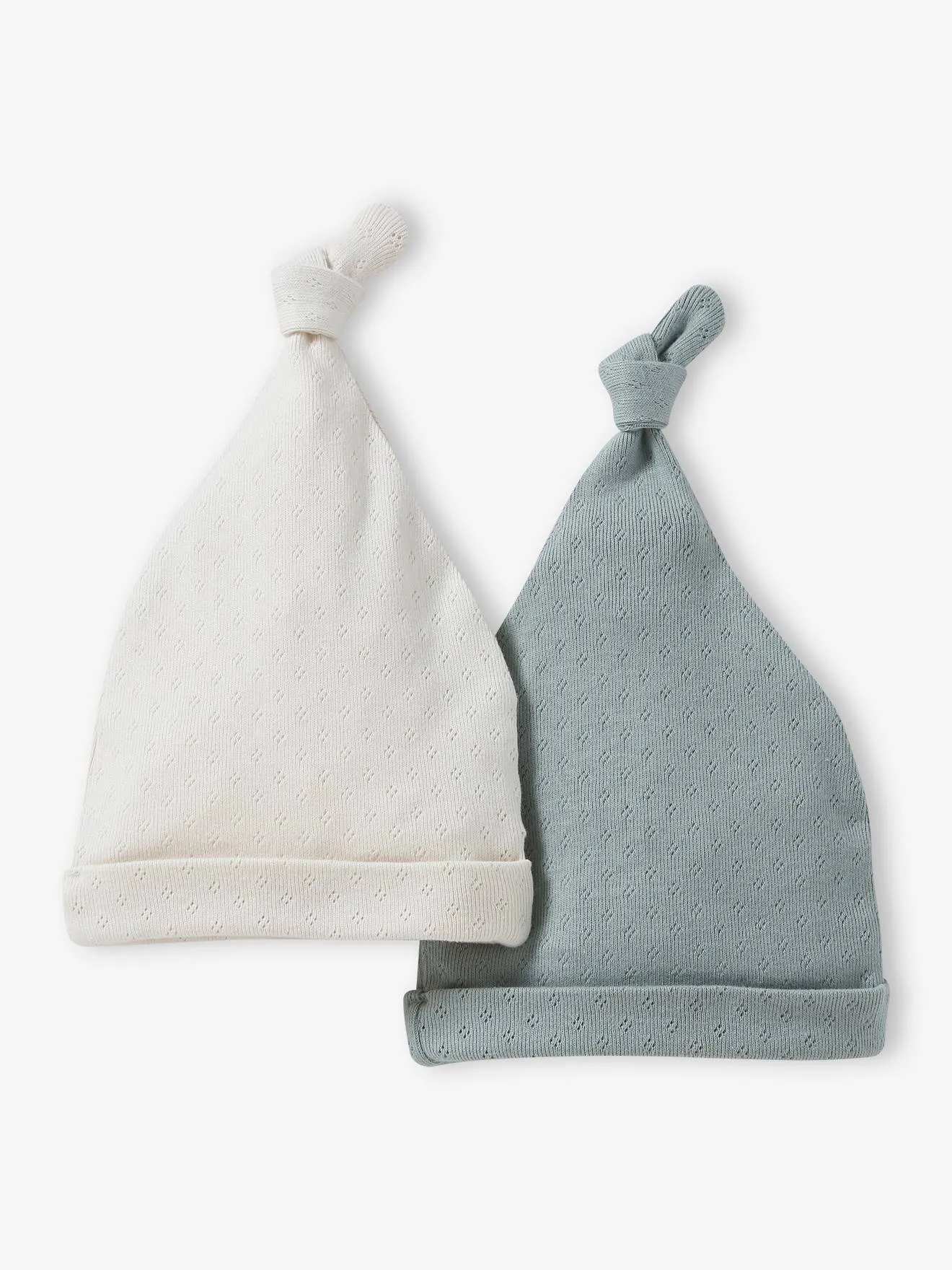 Lot de 2 bonnets bébé écru - Vertbaudet