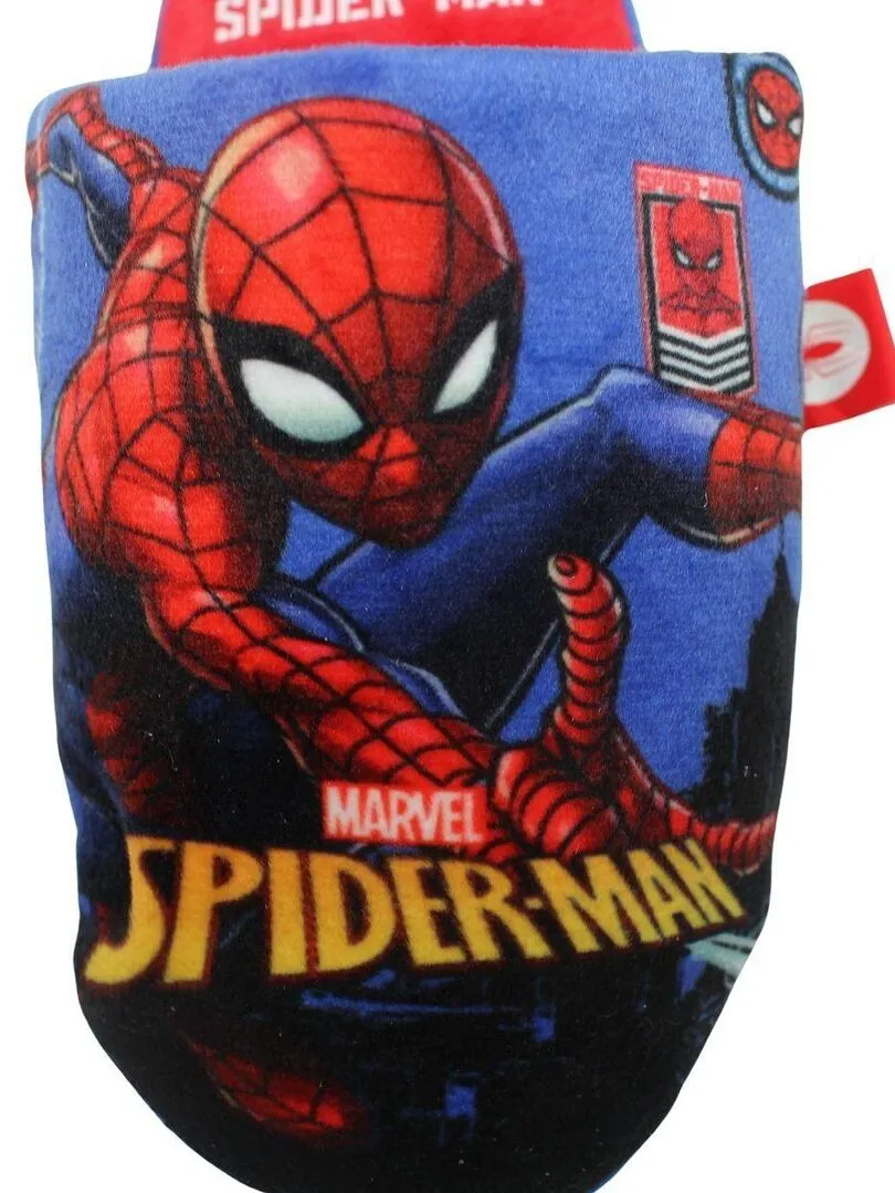 Marvel - Chaussons garçon imprimé Spiderman - Bleu