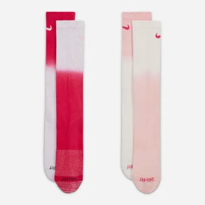 NIKE - EVERYDAY PLUS CUSH 2 PACK CREW SOCKS - Pink