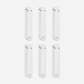NIKE - EVERYDAY PLUS CUSHIONED 6 PACK SOCKS - White Black