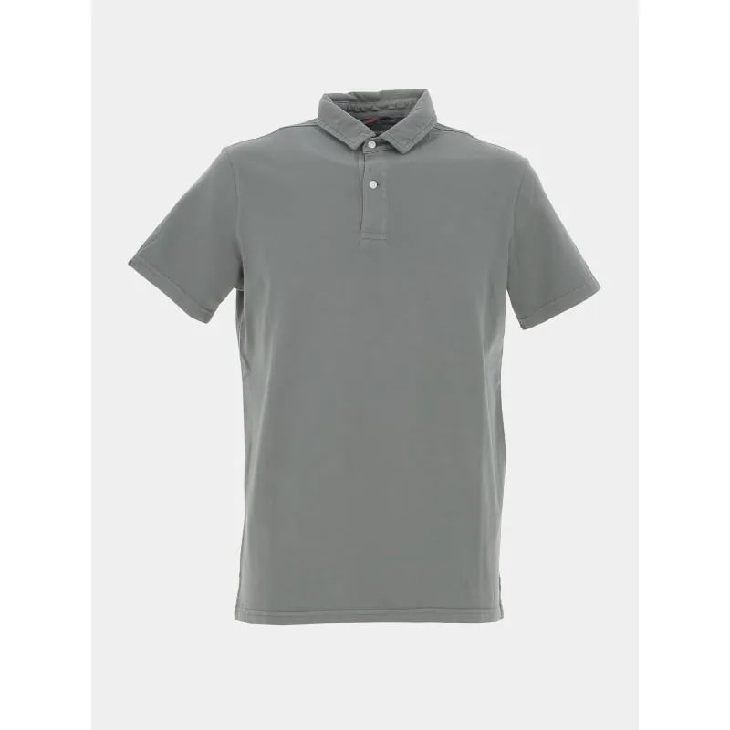 Polo jersey manche longue rayé bleu homme - Serge Blanco | wimod