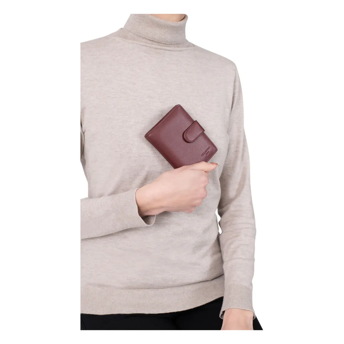 Portefeuille Cuir CONFORT Chocolat Gaia | 3 Suisses