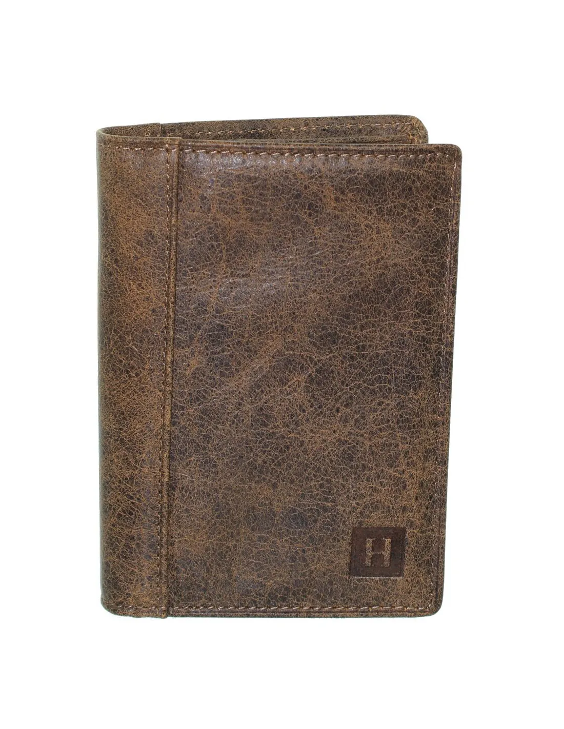Portefeuille Hexagona en cuir ref_xga39529-havane