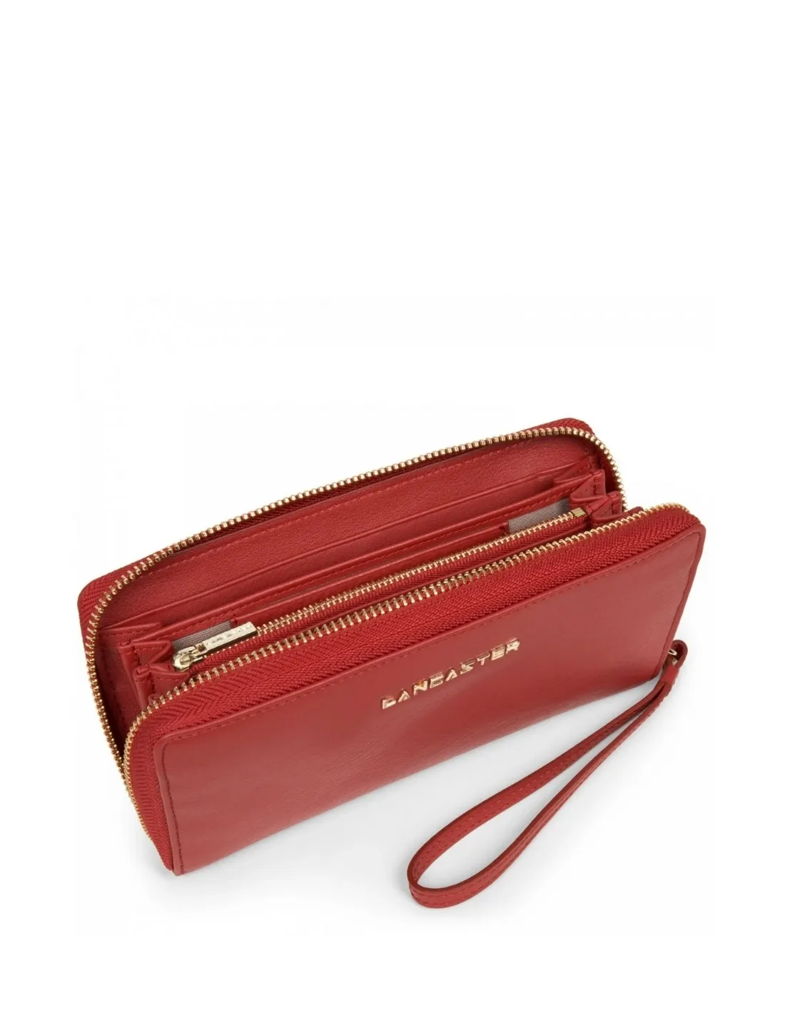 Portefeuille Lancaster Ref 50462 rouge 19*10*2.5