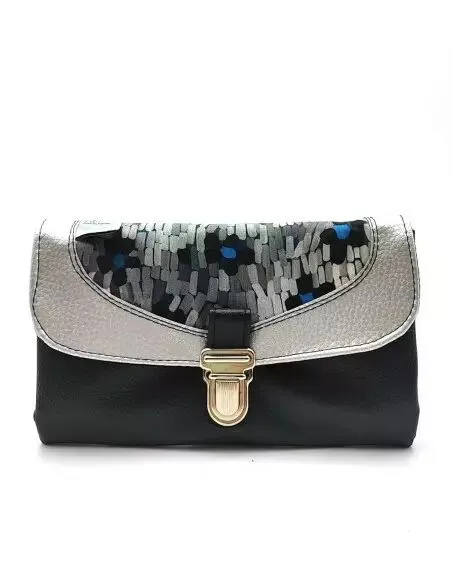 Portefeuille Lila Bohème argenté