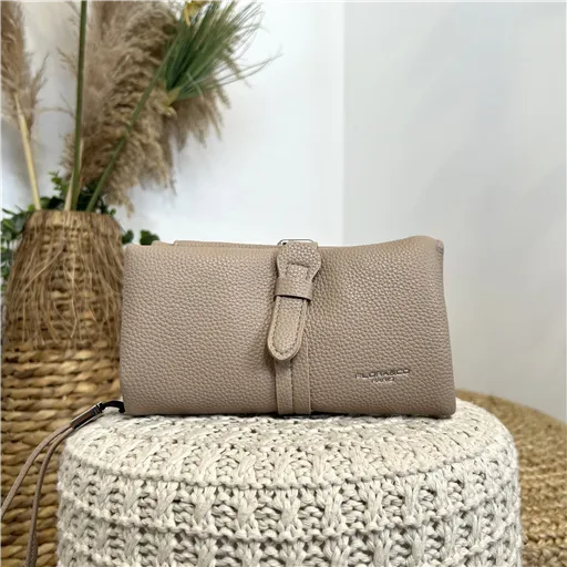 Portefeuille Pochette Flora&Co Beige - Bleu Clair