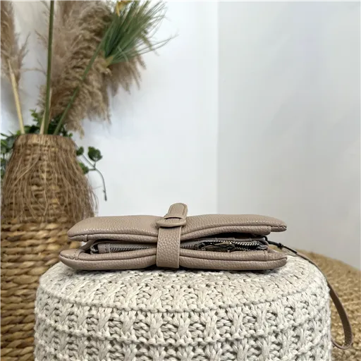 Portefeuille Pochette Flora&Co Beige - Bleu Clair
