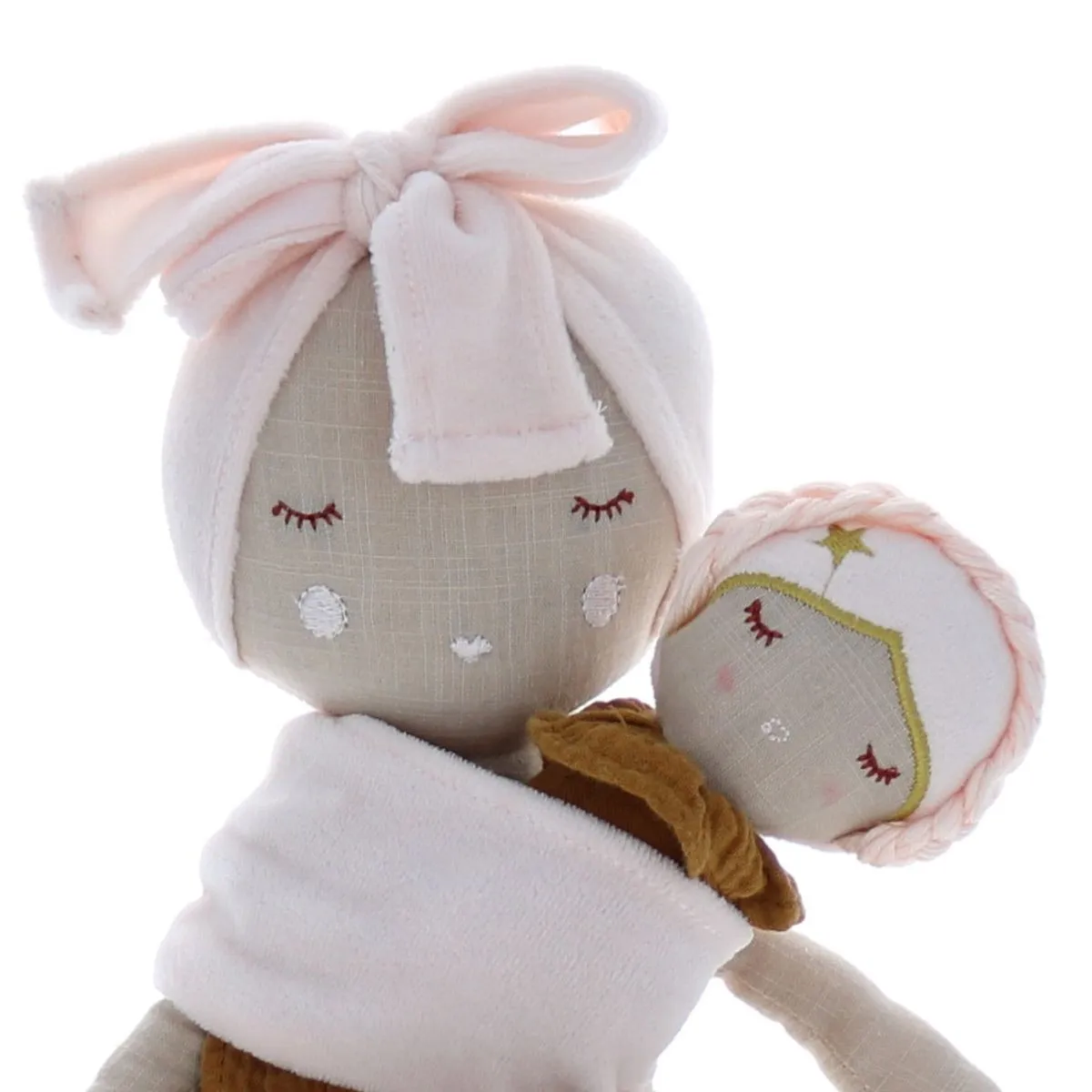 Poupées en tissu duo d'amour Frisette - Le petit Souk