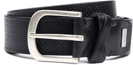 Profuomo Ceinture en Cuir Roma Bleu Foncé PP3R00010