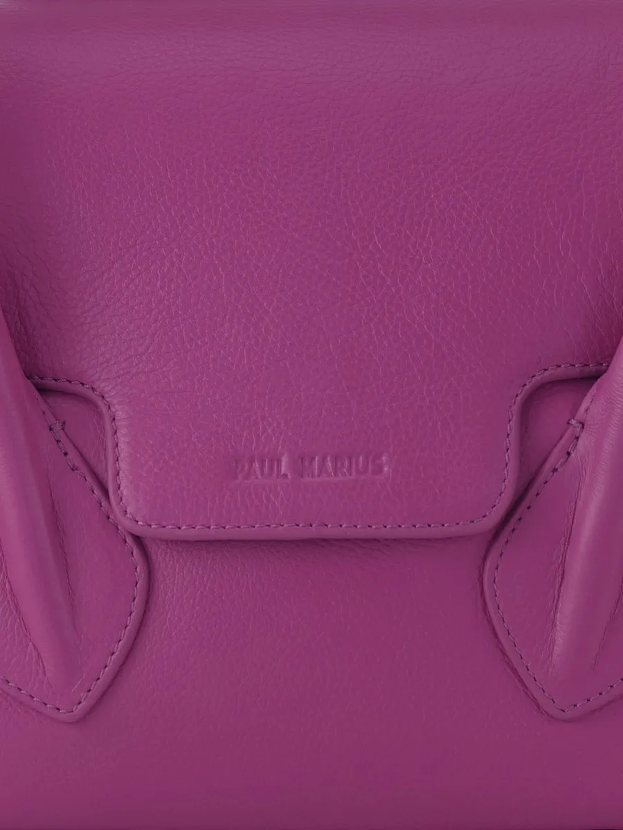 PURPLE LEATHER HANDBAG WOMEN Colette S Sorbet - Blackcurrant