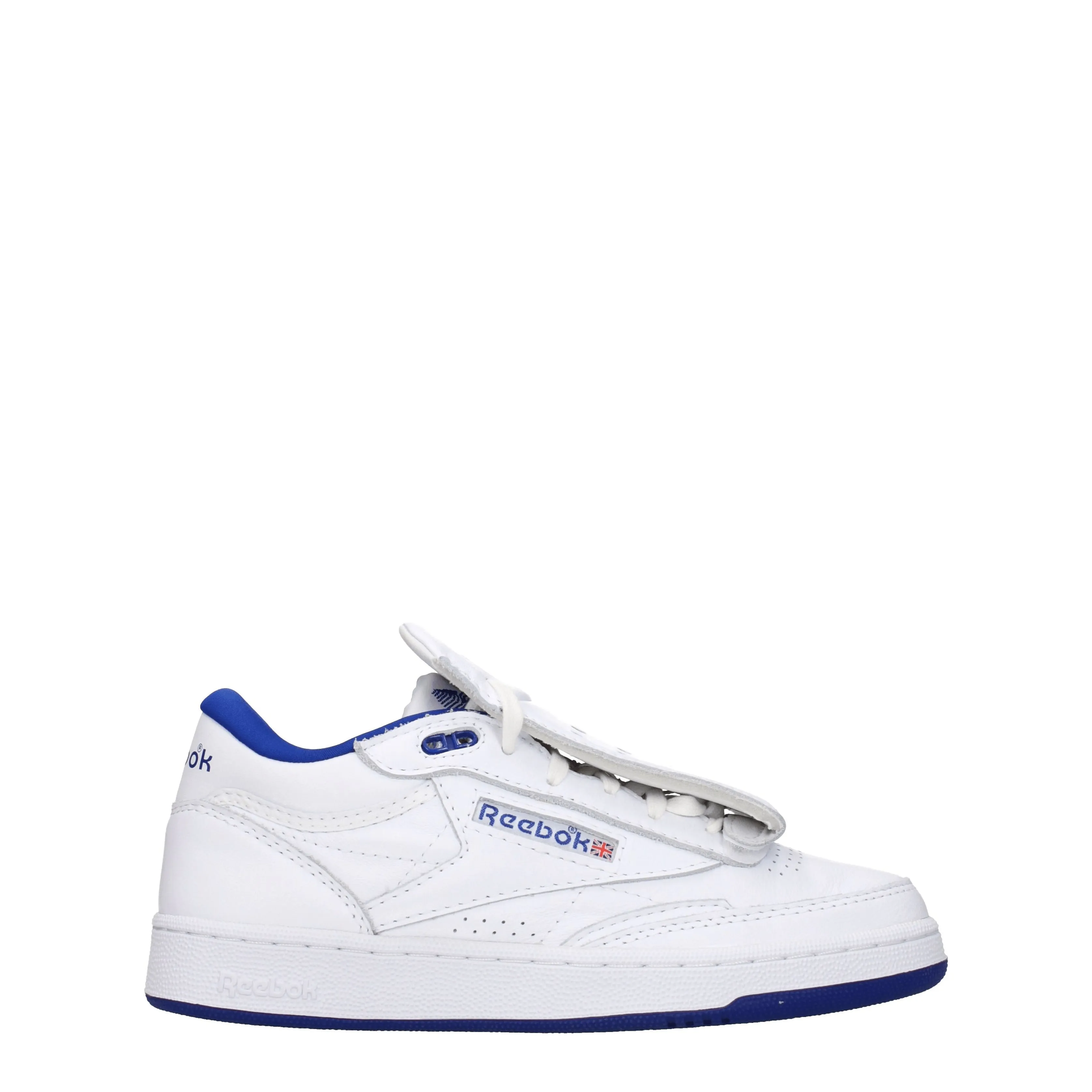 Reebok Sneakers Club C Men en cuir blanc / bleu électrique