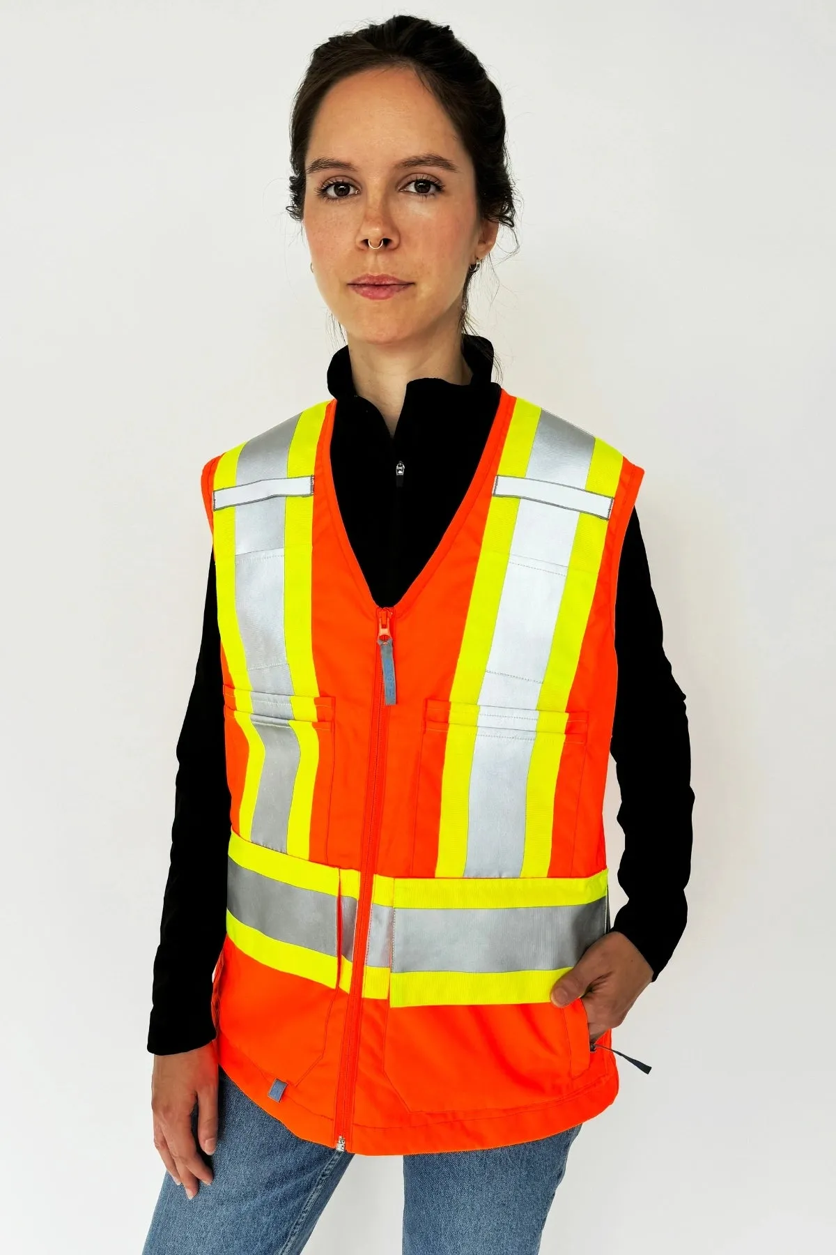 SLOPE - Veste Multi-poches Haute Visibilité L24103 - Femmes