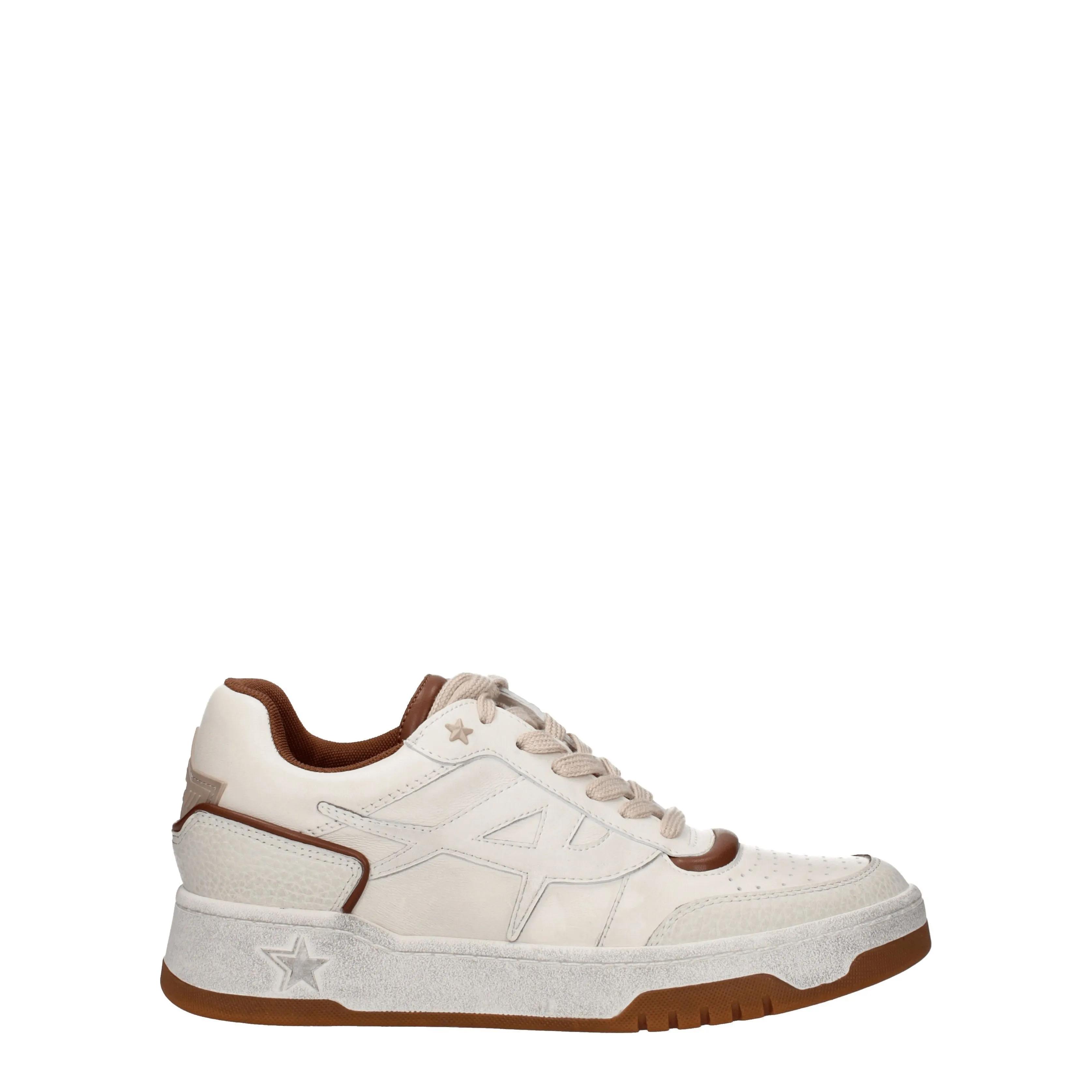 Sneakers cendres Blake Womens Leather Beige / Amber