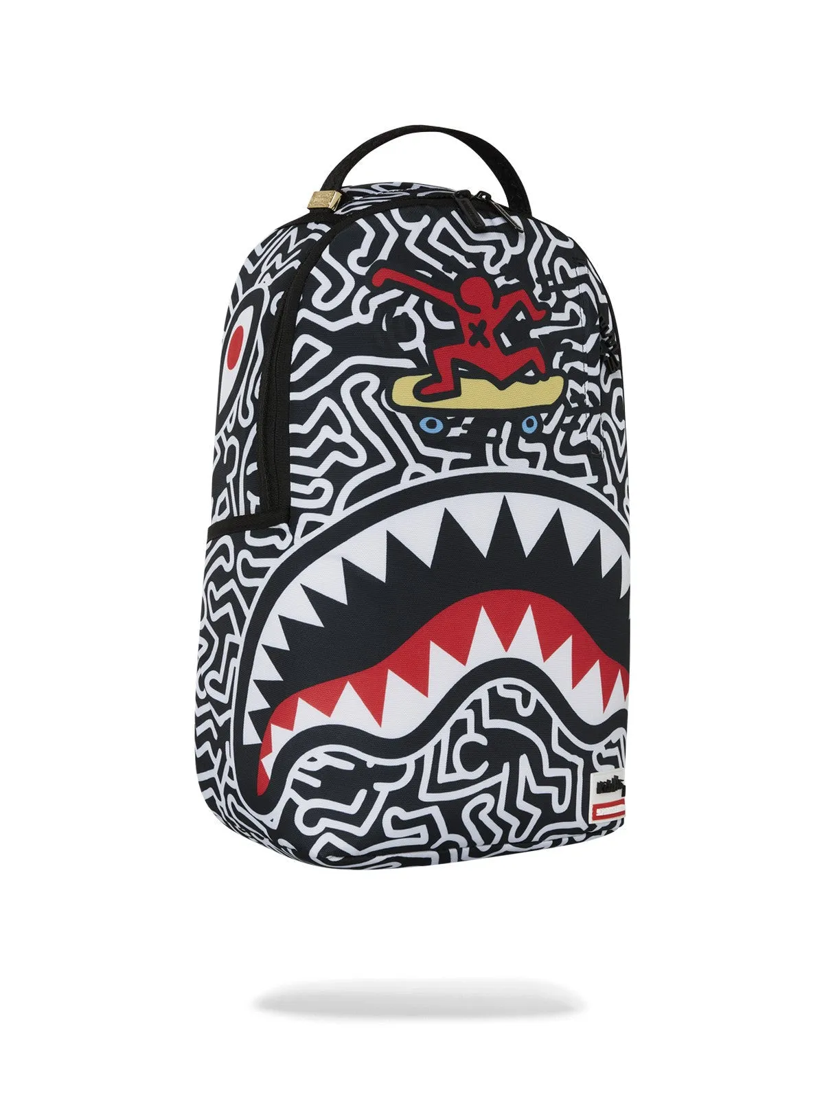 SPRAYGROUND Zaino Uomo KEITH HARRING 3 BACKPACK 910B6914NSZ Nero