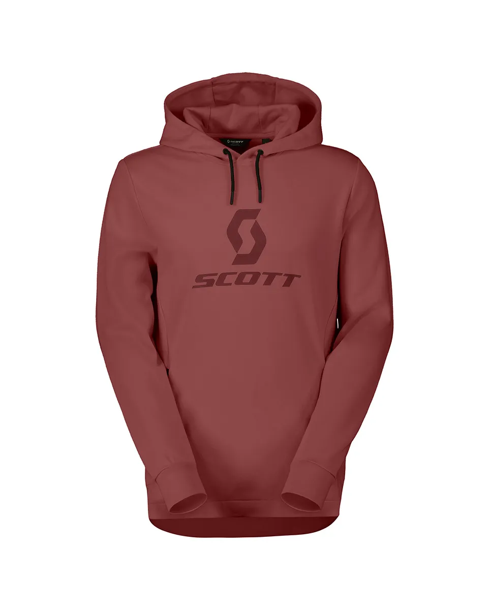 Sweat à capuche Homme TECH HOODY Rouge sombre