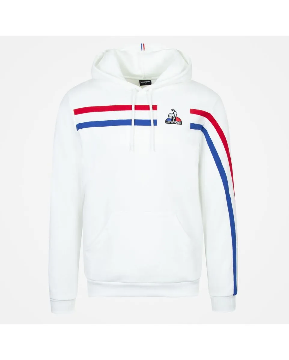 Sweatshirt à capuche manches longues Unisexe TRI HOODY N 1 M Blanc