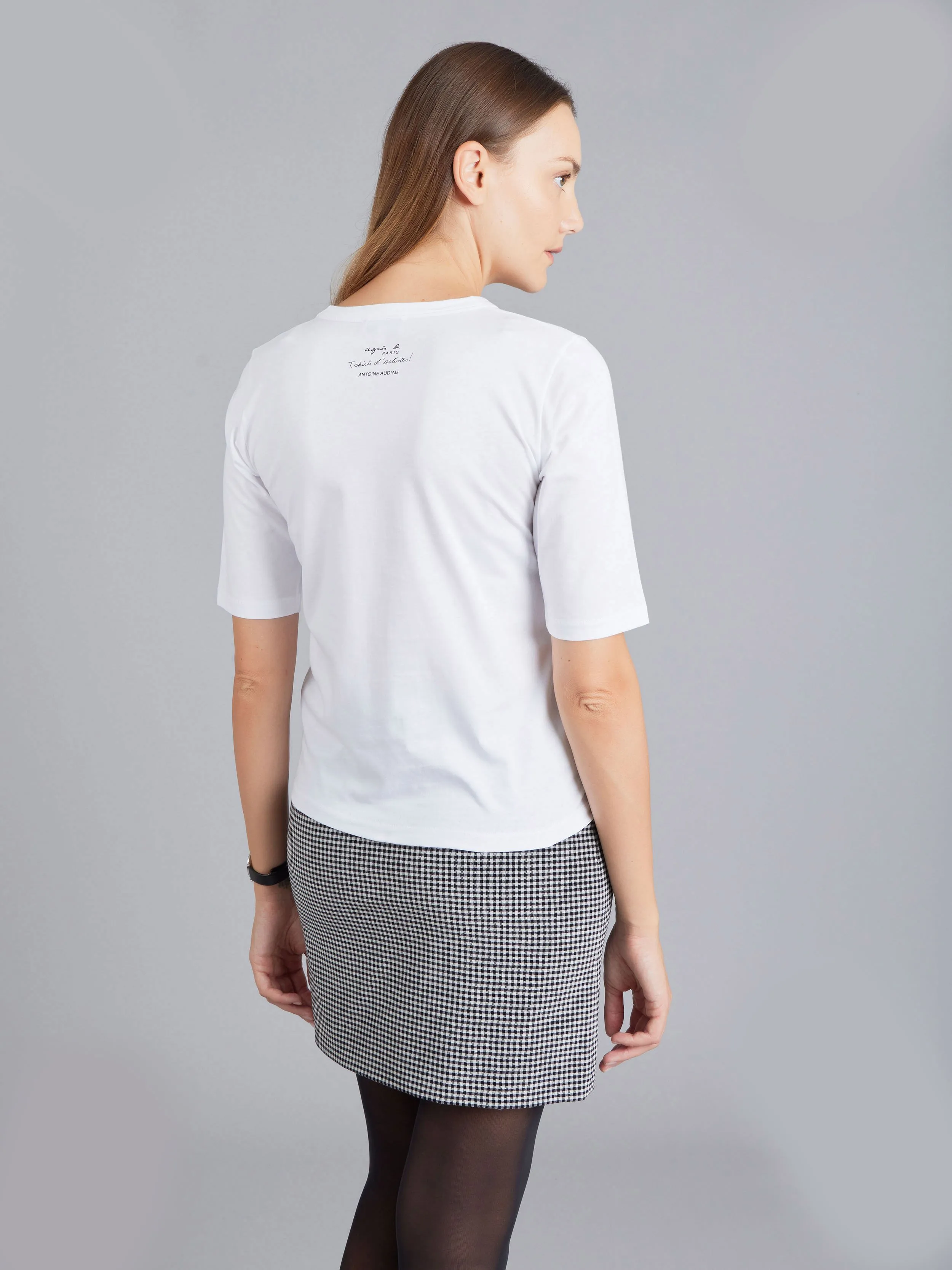 t-shirt Brando en jersey de coton artiste Antoine Audiau blanc