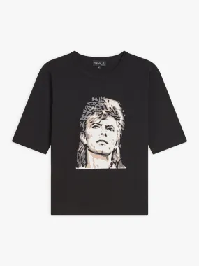 t-shirt Brando en jersey de coton artiste Rafael Gray noir