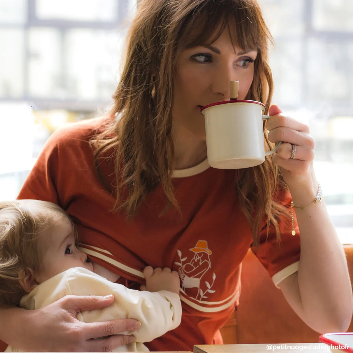 T-shirt d'Allaitement You&Milk x Charlie Mamas - XXL