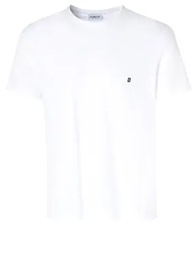 T-shirt  Dondup Regular en jersey blanc